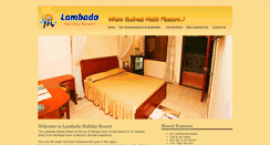 Desktop Screenshot of lambadaholidayresort.com